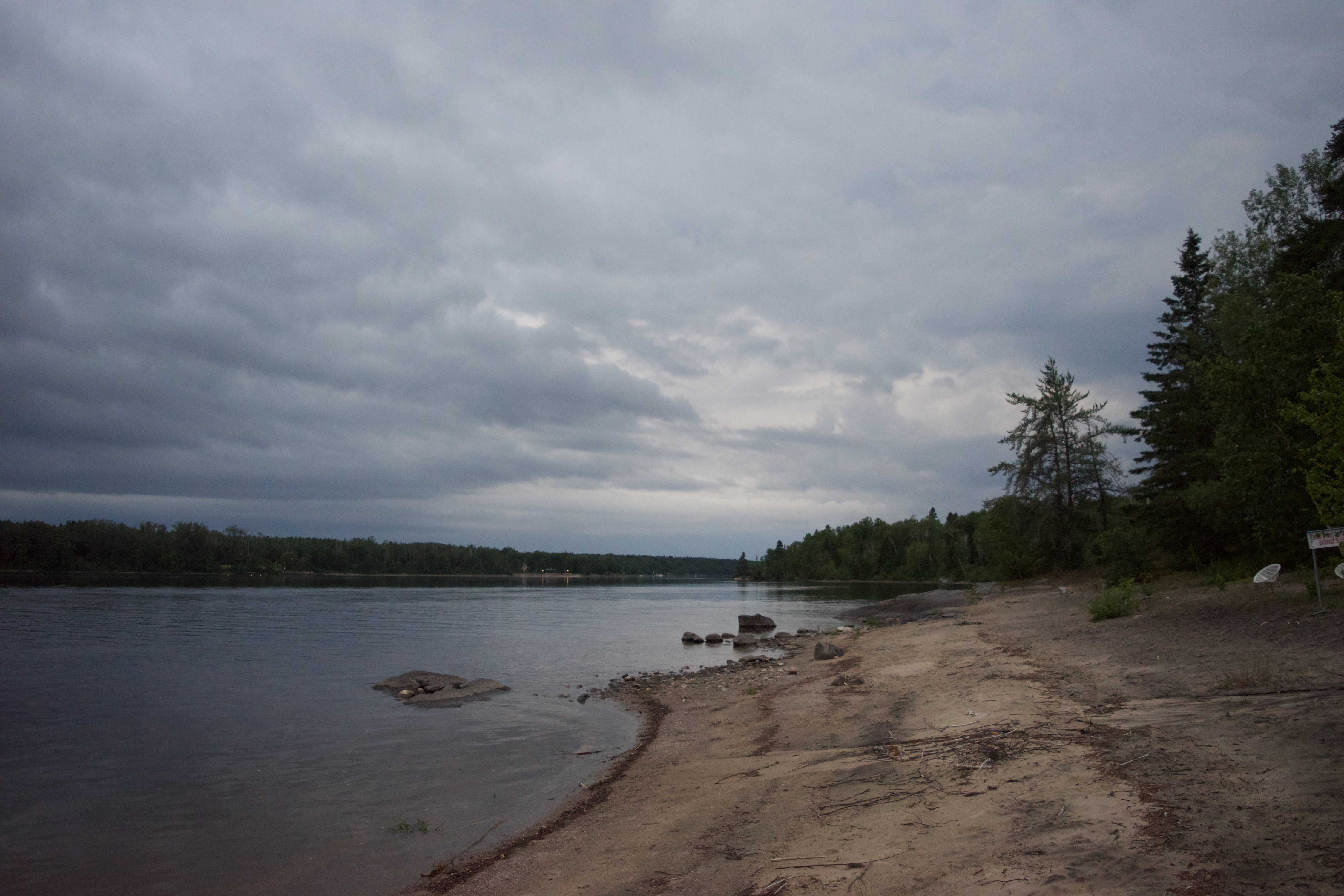 A beach view