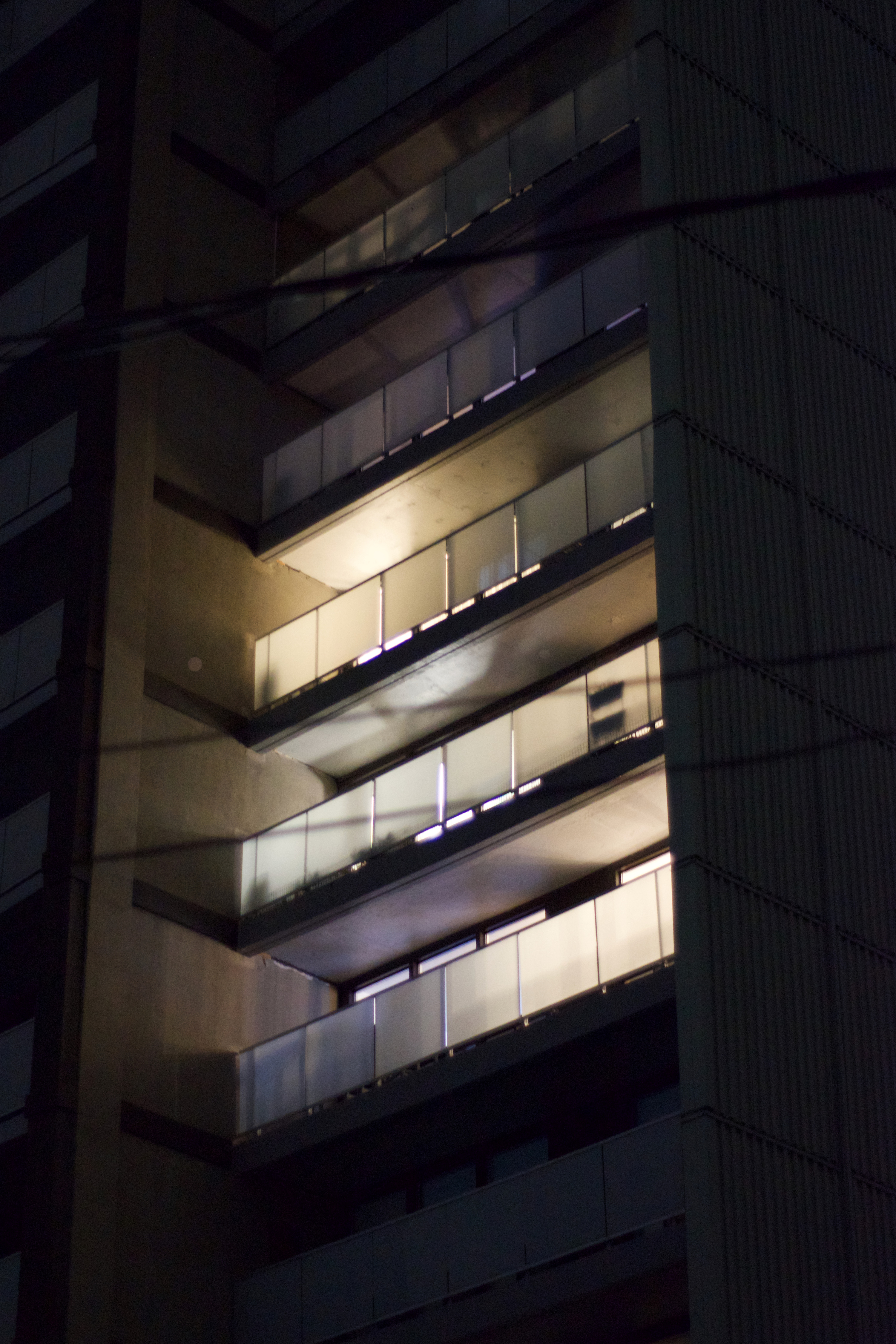 Glass patio fences light up